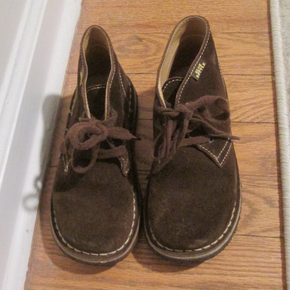 Boutique Blue Bottle Brown Suede Lace-up Shoe ~ 28